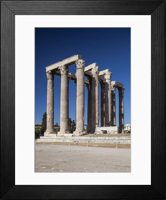 Framed Print : Greece, Athens, the Temple of Olympian Zeus Framed Print : Greece, Athens, the Temple of Olympian Zeus