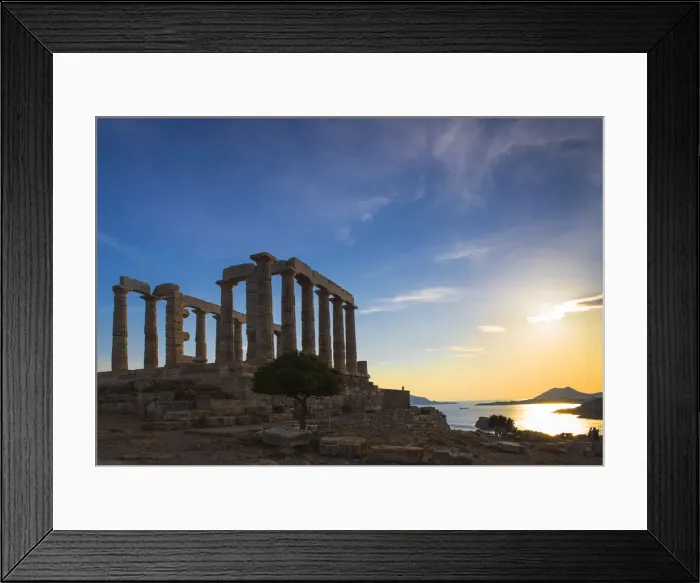 Framed Print : Greece, Attica, Cape Sounion, Temple of Poseidon Framed Print : Greece, Attica, Cape Sounion, Temple of Poseidon