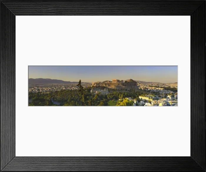 Framed Print : Greece, Athens, Panoramic view of the Acropolis and the city of Athens Framed Print : Greece, Athens, Panoramic view of the Acropolis and the city of Athens