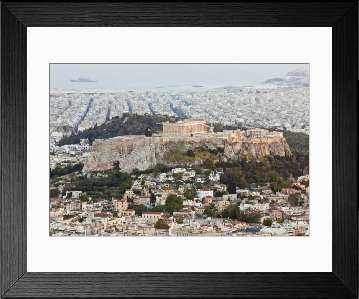 Framed Print : View of the Acropolis and the Parthenon Athens, Greece Framed Print : View of the Acropolis and the Parthenon Athens, Greece