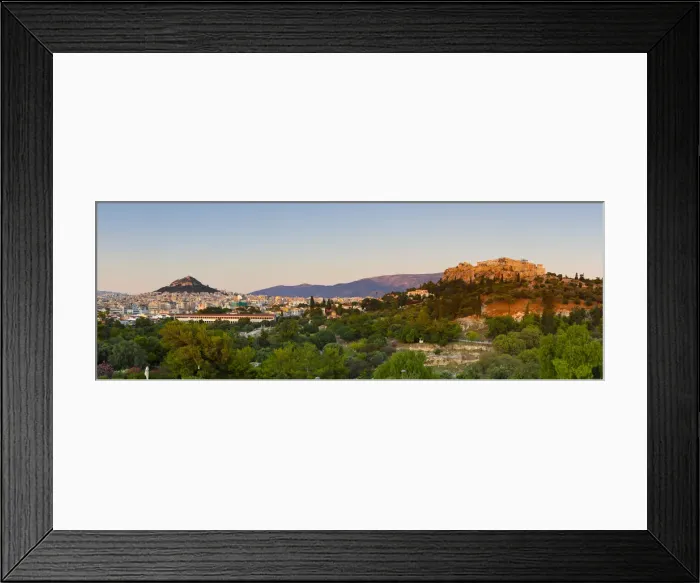 Framed Print : Elevated view towards The Acropolis & Lykavittos Hill, Thisso District, Athens Framed Print : Elevated view towards The Acropolis & Lykavittos Hill, Thisso District, Athens