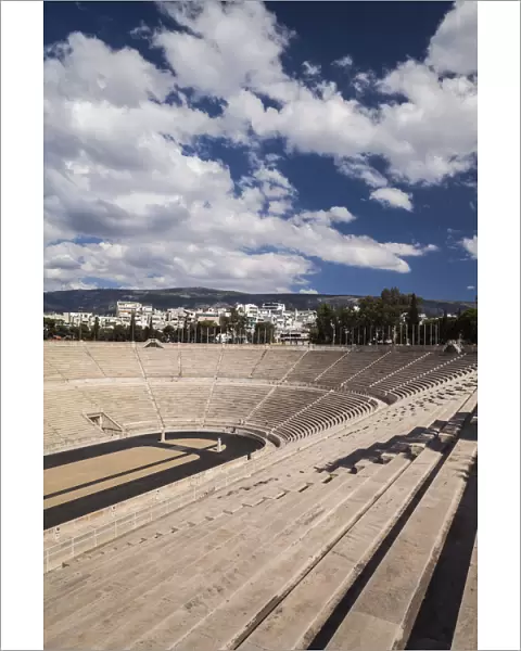 Greece, Athens, the Panathenaic Stadium, home of the first modern Olympic Games in 1896