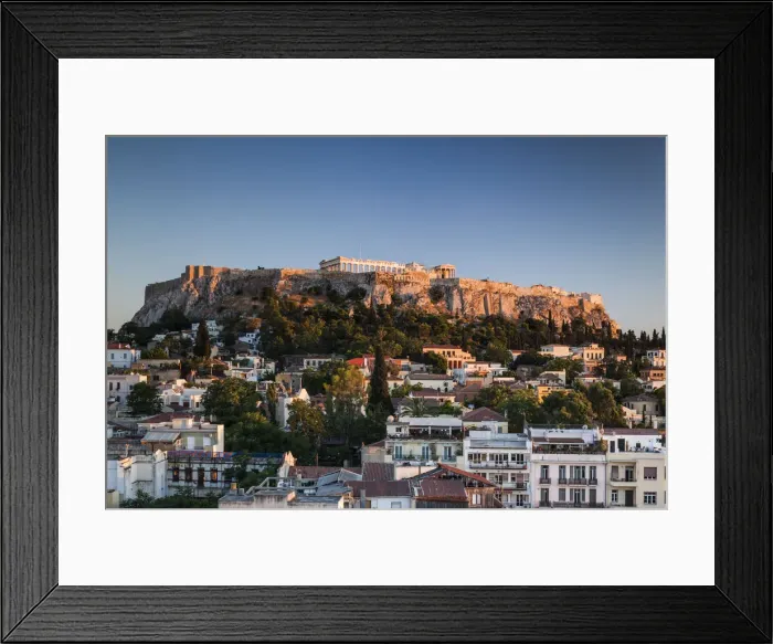 Framed Print : Greece, Athens, Acropolis, sunset Framed Print : Greece, Athens, Acropolis, sunset