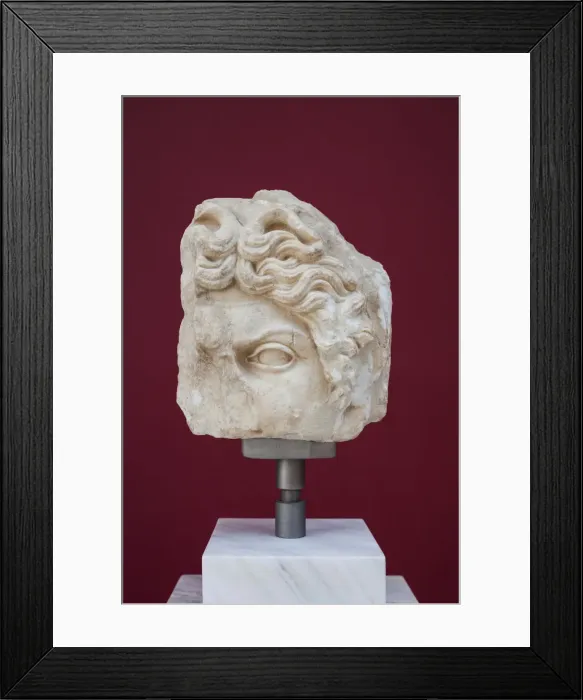 Framed Print : Greece, Athens, Roman Agora, fragment of the statue of the Gorgoneion Framed Print : Greece, Athens, Roman Agora, fragment of the statue of the Gorgoneion