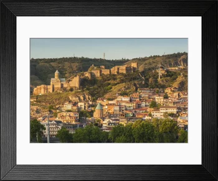Framed Print : Georgia, Tbilisi, Old Town, high angle view Framed Print : Georgia, Tbilisi, Old Town, high angle view