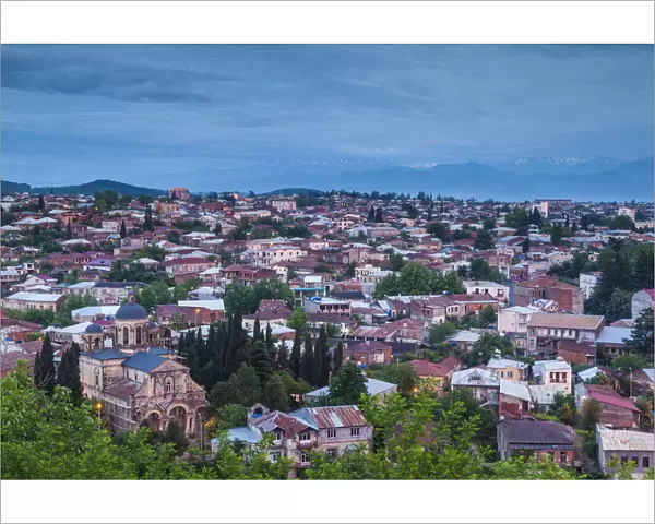 Georgia, Kutaisi, high angle city skyline