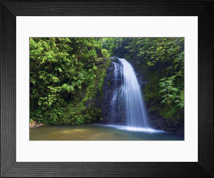 Framed Print : Caribbean, Martinique, Cascade de Saut Gendarme (Leaping Constable Waterfall) Framed Print : Caribbean, Martinique, Cascade de Saut Gendarme (Leaping Constable Waterfall)
