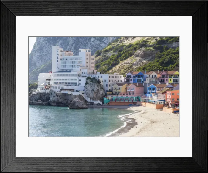 Framed Print : Gibraltar, Catalan Bay, The Caleta Hotel