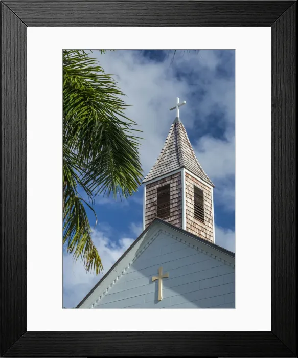 Framed Print : French West Indies, St-Barthelemy, Gustavia, Anglican Church Framed Print : French West Indies, St-Barthelemy, Gustavia, Anglican Church