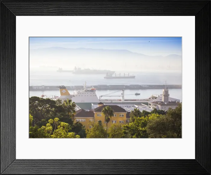 Framed Print : Gibraltar, View from Gibraltar rock Framed Print : Gibraltar, View from Gibraltar rock