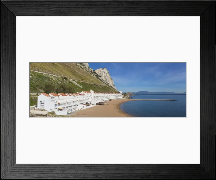Framed Print : Gibraltar, Sandy Bay and Rock of Gibraltar Framed Print : Gibraltar, Sandy Bay and Rock of Gibraltar