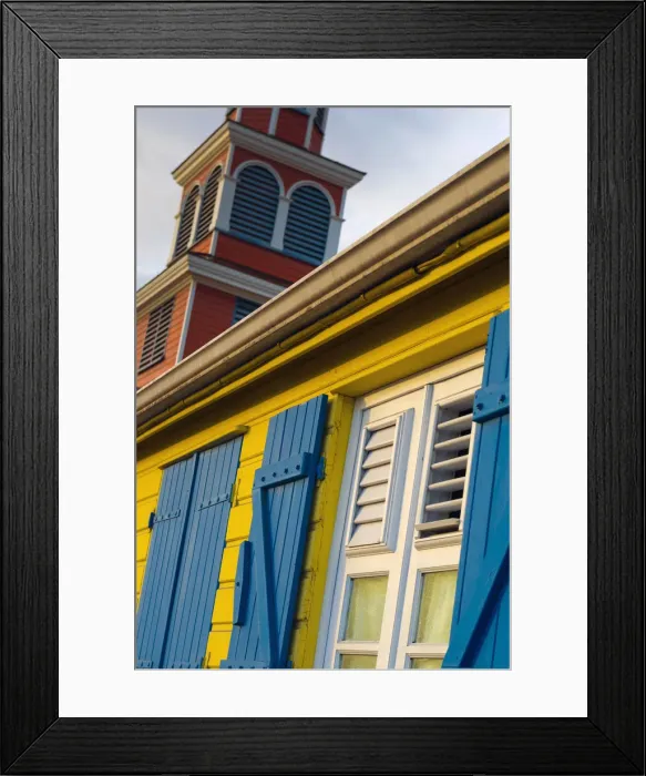 Framed Print : Caribbean, Martinique, Les Anse d Arlet Village Framed Print : Caribbean, Martinique, Les Anse d Arlet Village