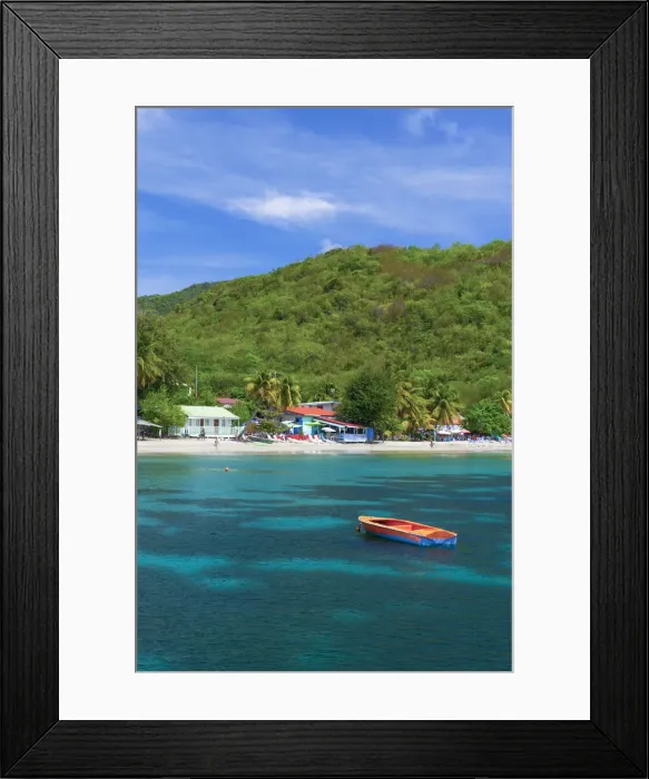 Framed Print : Caribbean, Martinique, Les Anse d Arlet, Grand Anse Beach Framed Print : Caribbean, Martinique, Les Anse d Arlet, Grand Anse Beach