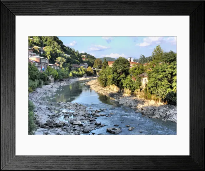 Framed Print : Rioni River, Kutaisi, Imereti, Georgia Framed Print : Rioni River, Kutaisi, Imereti, Georgia