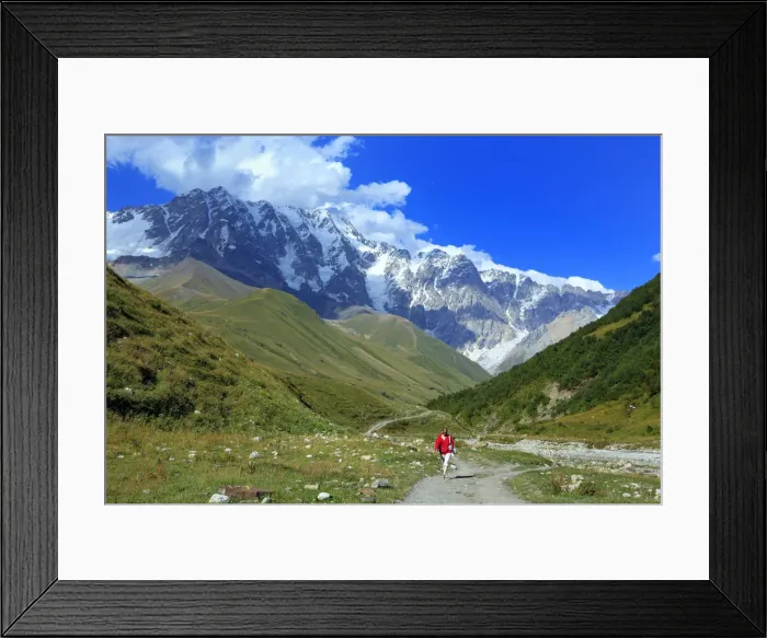 Framed Print : Shkhara peak (5068 m), Ushghuli community, Upper Svanetia, Georgia Framed Print : Shkhara peak (5068 m), Ushghuli community, Upper Svanetia, Georgia