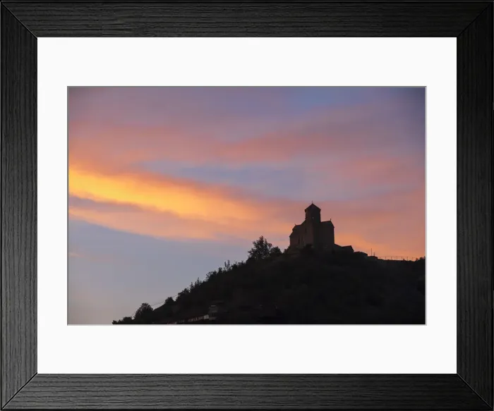 Framed Print : Georgia, Tbilisi, Mount Tabor, Tabor monastery
