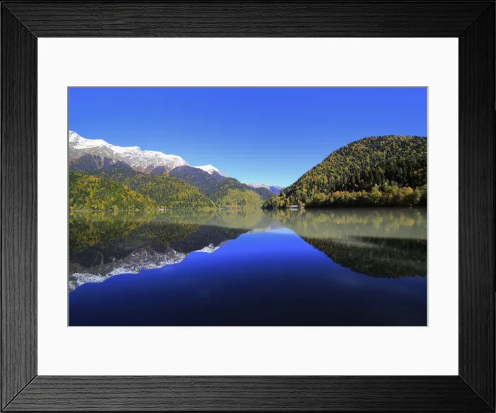 Framed Print : Lake Ritsa, Caucasus mountains, Abkhazia, Georgia