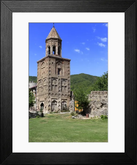 Framed Print : Bell tower (16th century), monastery, Ninotsminda, Samtskhe-Javakheti, Georgia Framed Print : Bell tower (16th century), monastery, Ninotsminda, Samtskhe-Javakheti, Georgia