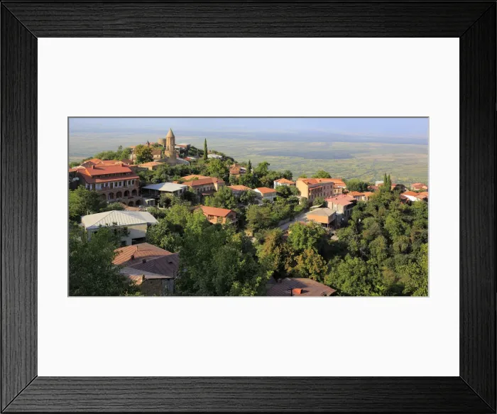 Framed Print : View of Alazani Valley, Sighnaghi, Kakheti, Georgia Framed Print : View of Alazani Valley, Sighnaghi, Kakheti, Georgia