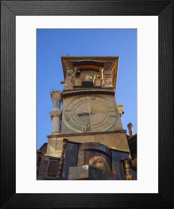 Framed Print : Georgia, Tbilisi, Old Town, Clock tower attached to the puppet theatre Framed Print : Georgia, Tbilisi, Old Town, Clock tower attached to the puppet theatre
