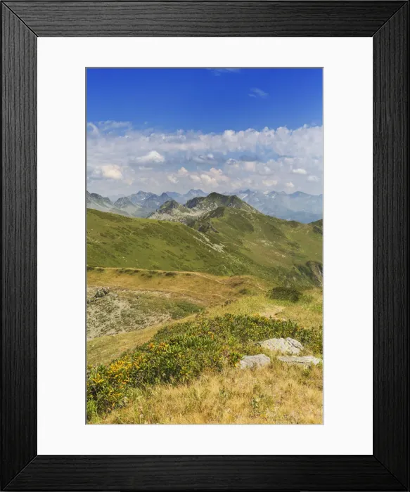 Framed Print : Valley of seven lakes, Caucasus mountains, Abkhazia, Georgia Framed Print : Valley of seven lakes, Caucasus mountains, Abkhazia, Georgia