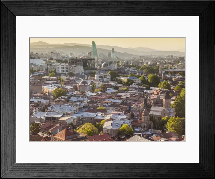 Framed Print : Georgia, Tbilisi, Old Town, elevated view from Narikala Fortress Framed Print : Georgia, Tbilisi, Old Town, elevated view from Narikala Fortress
