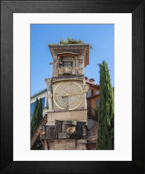 Framed Print : Georgia, Tbilisi, Old Town, Gabridze Puppet Theater, Clock Tower Framed Print : Georgia, Tbilisi, Old Town, Gabridze Puppet Theater, Clock Tower
