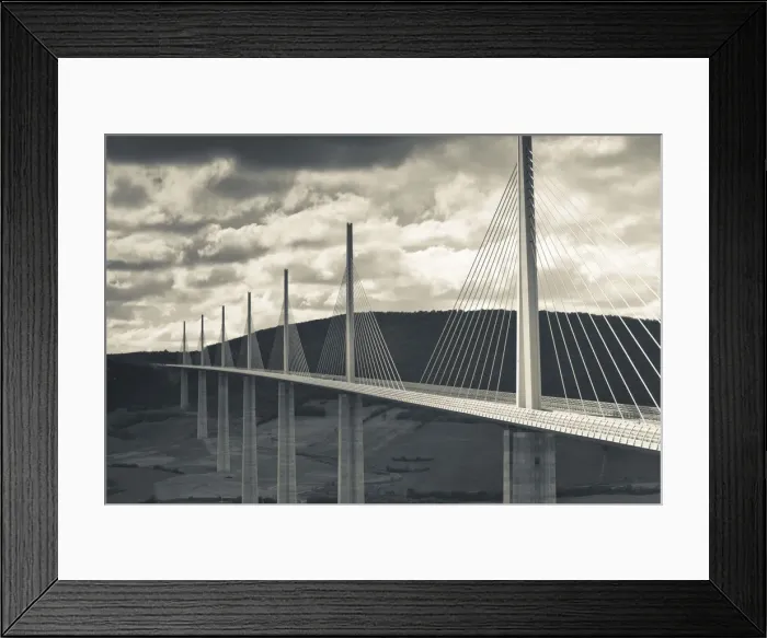 Framed Print : France, Midi-Pyrenees Region, Aveyron Department, Millau, Millau Viaduct Bridge Framed Print : France, Midi-Pyrenees Region, Aveyron Department, Millau, Millau Viaduct Bridge