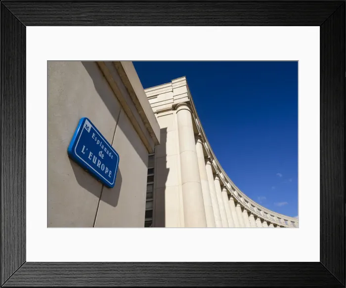 Framed Print : France, Languedoc-Roussillon, Herault Department, Montpellier, Esplanade de l Europe Framed Print : France, Languedoc-Roussillon, Herault Department, Montpellier, Esplanade de l Europe