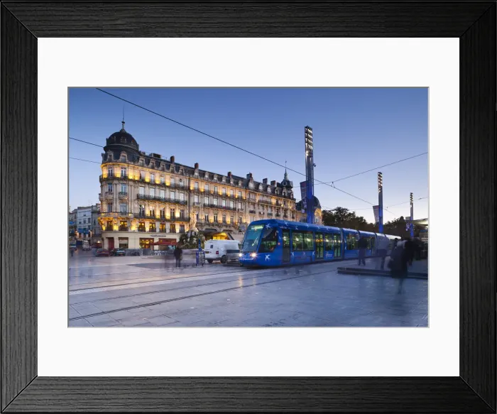 Framed Print : France, Languedoc-Roussillon, Herault Department, Montpellier, Place de la Comedie Framed Print : France, Languedoc-Roussillon, Herault Department, Montpellier, Place de la Comedie