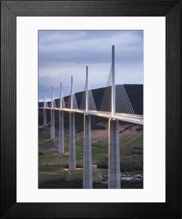 Framed Print : France, Midi-Pyrenees Region, Aveyron Department, Millau, Millau Viaduct Bridge Framed Print : France, Midi-Pyrenees Region, Aveyron Department, Millau, Millau Viaduct Bridge