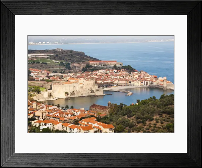 Framed Print : France, Languedoc-Roussillon, Pyrennes-Orientales Department, Vermillion Coast Area Framed Print : France, Languedoc-Roussillon, Pyrennes-Orientales Department, Vermillion Coast Area