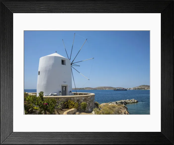Framed Print : Windmill in Parikia, Paros, Cyclade Islands, Greece Framed Print : Windmill in Parikia, Paros, Cyclade Islands, Greece