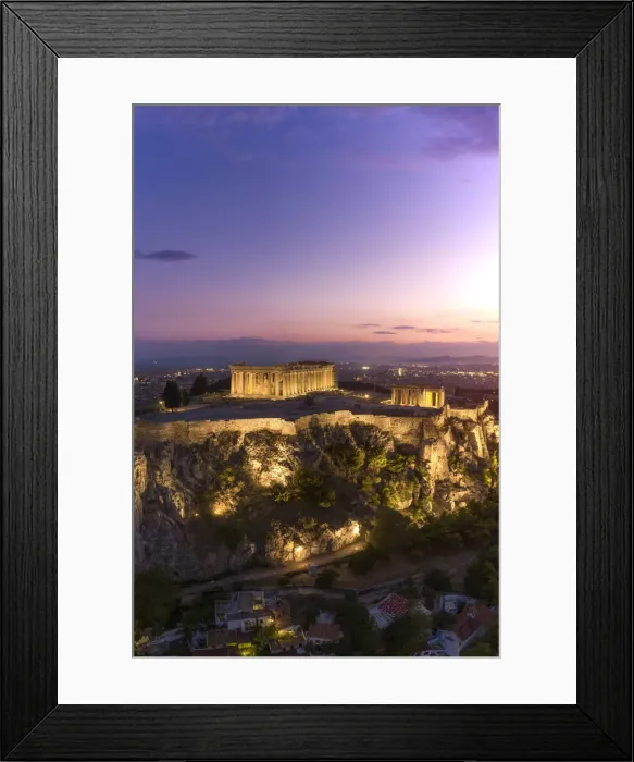 Framed Print : Greece, Athens, Aerial view of the Parthenon Framed Print : Greece, Athens, Aerial view of the Parthenon