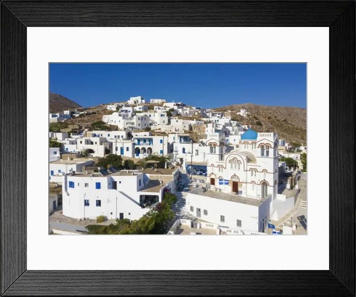 Framed Print : Greece, Cyclades Islands, Amorgos, Tholaria Town Framed Print : Greece, Cyclades Islands, Amorgos, Tholaria Town