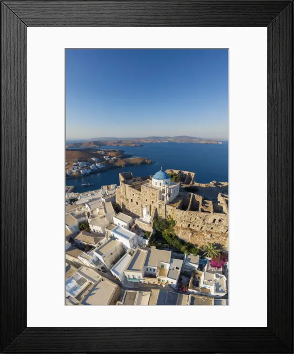 Framed Print : Greece, Dodecanese Islands, Astypalaia, Chora Astypalaia (Astypalaia Town) Framed Print : Greece, Dodecanese Islands, Astypalaia, Chora Astypalaia (Astypalaia Town)