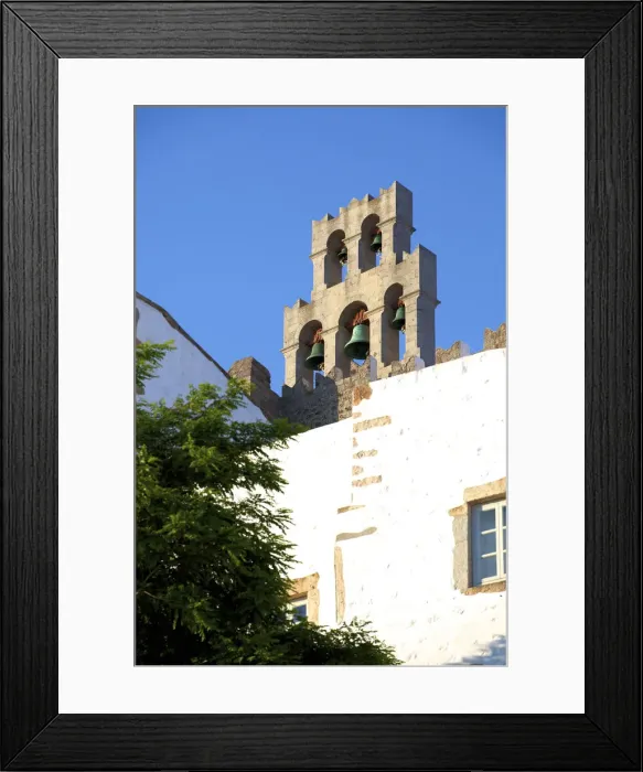Framed Print : Bell Tower At Monastery Of St. John At Chora, Patmos, Dodecanese, Greek Islands, Greece Framed Print : Bell Tower At Monastery Of St. John At Chora, Patmos, Dodecanese, Greek Islands, Greece