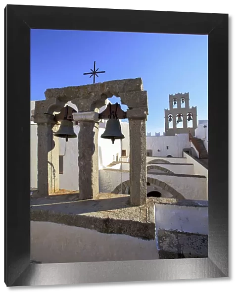 The Bell Towers At The Monastery Of St. John At Chora, Patmos, Dodecanese, Greek Islands