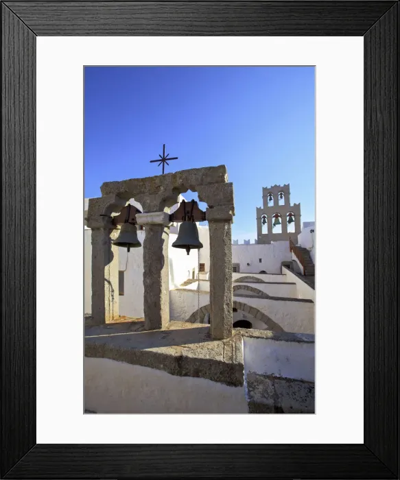Framed Print : The Bell Towers At The Monastery Of St. John At Chora, Patmos, Dodecanese, Greek Islands Framed Print : The Bell Towers At The Monastery Of St. John At Chora, Patmos, Dodecanese, Greek Islands