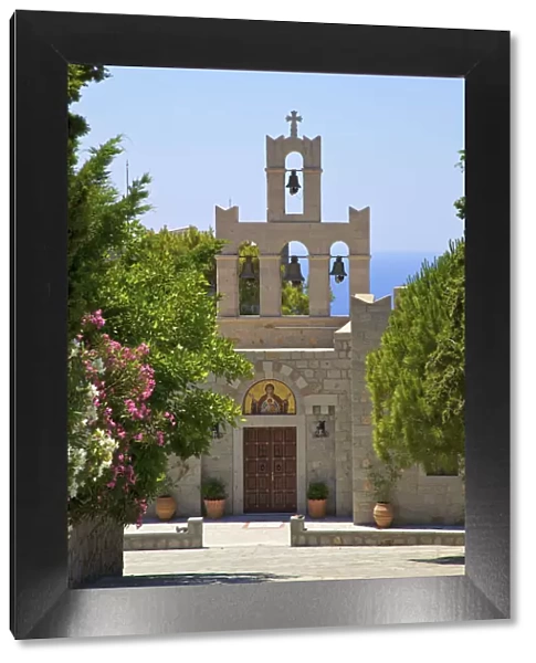The Holy Convent Evangelismos, Patmos, Dodecanese, Greek Islands, Greece, Europe