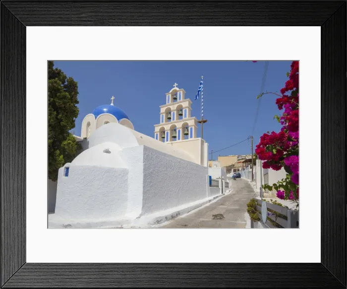 Framed Print : Akrotiri, Santorini (Thira), Cyclades Islands, Greece