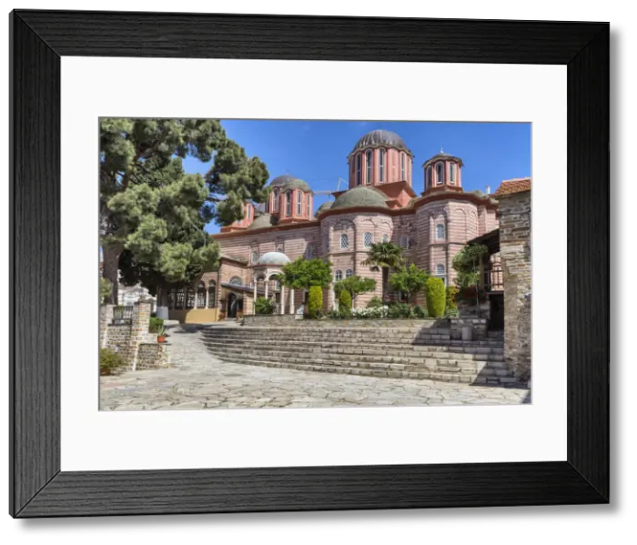 Framed Print : New Katholikon church, Xenophontos monastery, Mount Athos, Athos peninsula, Greece