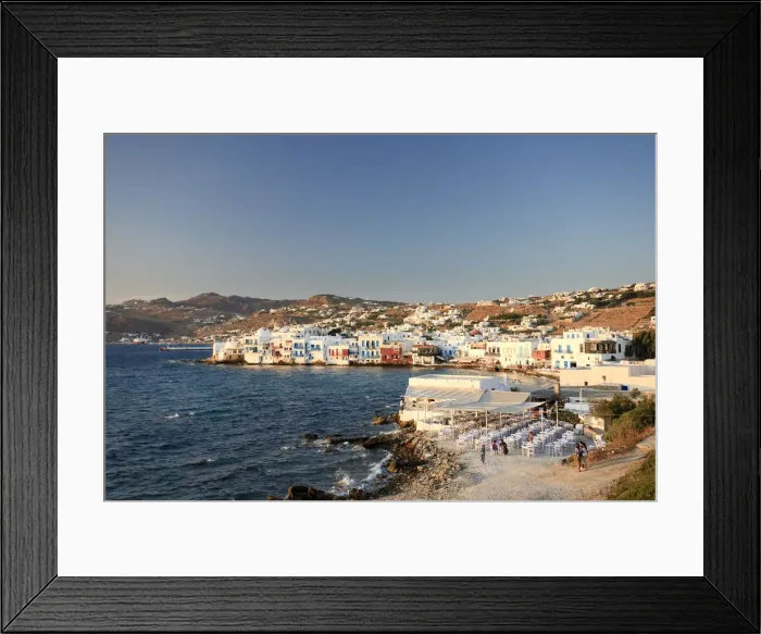 Framed Print : Greece, Cyclades, Mykonos, Mykonos Town