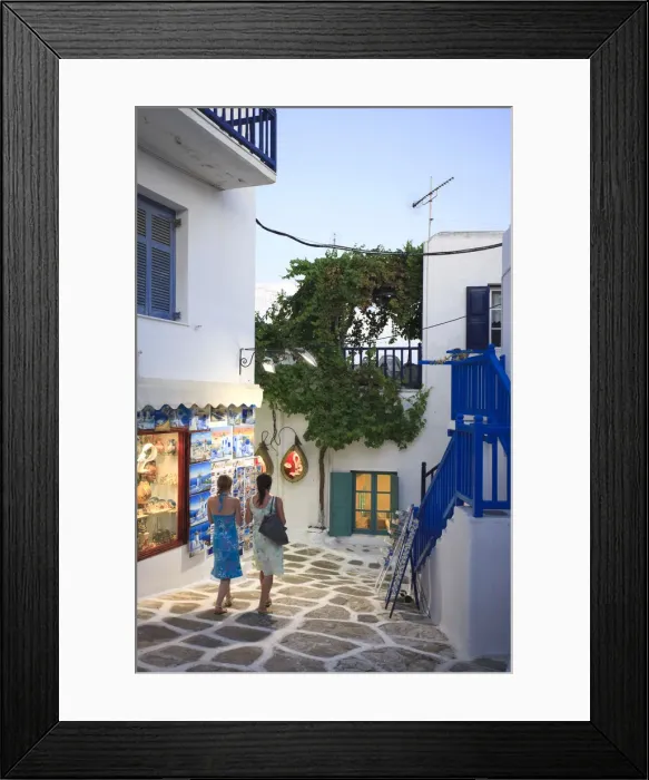 Framed Print : Greece, Cyclades, Mykonos, Mykonos Town Framed Print : Greece, Cyclades, Mykonos, Mykonos Town