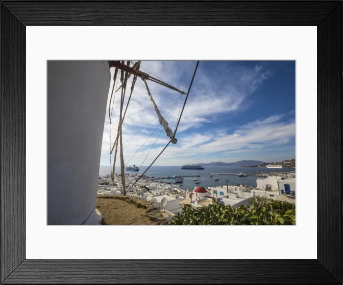 Framed Print : Chora (Mykonos Town), Mykonos, Cyclades Islands, Greece