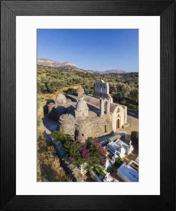 Framed Print : Greece, Cyclades Islands, Naxos, Panagia Drosani Church