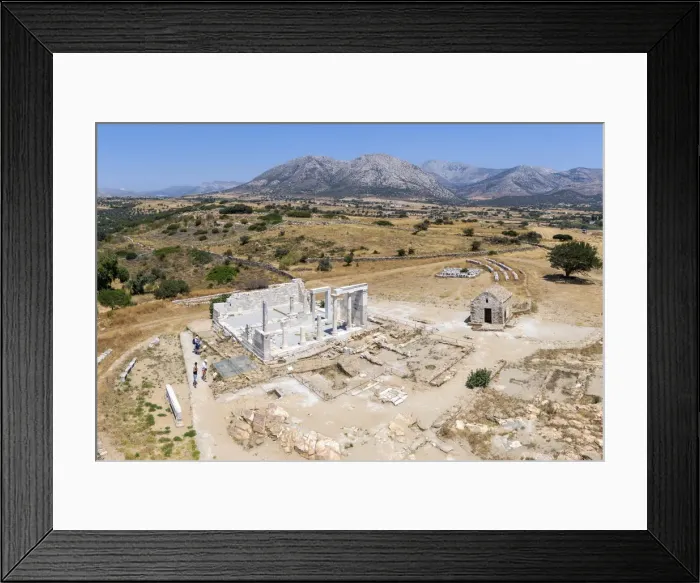 Framed Print : Greece, Cyclades Islands, Naxos, Temple of Demeter Framed Print : Greece, Cyclades Islands, Naxos, Temple of Demeter