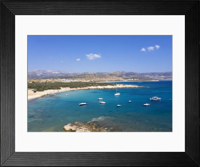 Framed Print : Greece, Cyclades Islands, Naxos, Aliko Beach