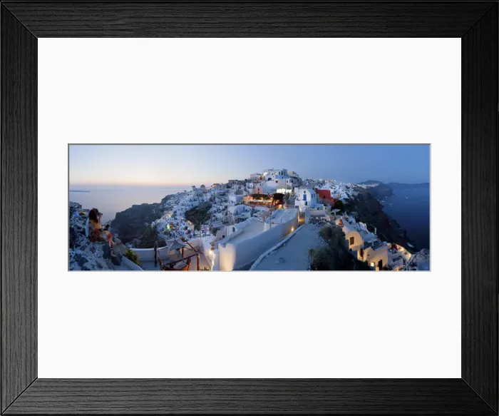 Framed Print : Village of Oia (La), Santorini (Thira), Cyclades Islands, Greece Framed Print : Village of Oia (La), Santorini (Thira), Cyclades Islands, Greece