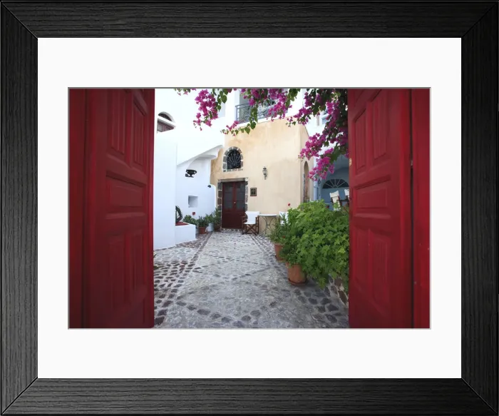 Framed Print : Greece, Cyclades, Santorini, Fira (Thira) Framed Print : Greece, Cyclades, Santorini, Fira (Thira)